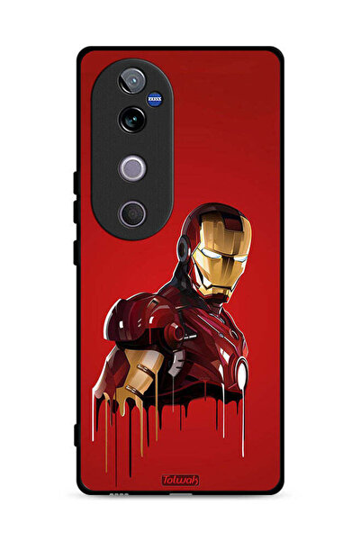 Tolwak غطاء حماية Vivo V40 5G برسومات الرجل الحديدي