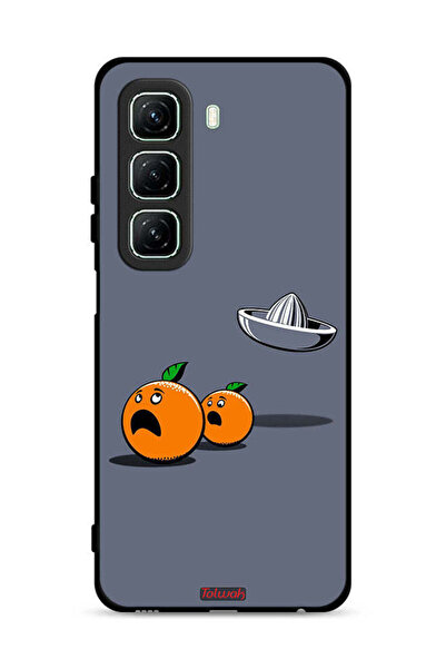 Tolwak غطاء حماية لهاتف Infinix Hot 50 5G بتصميم فني رقمي بسيط وفكاهي