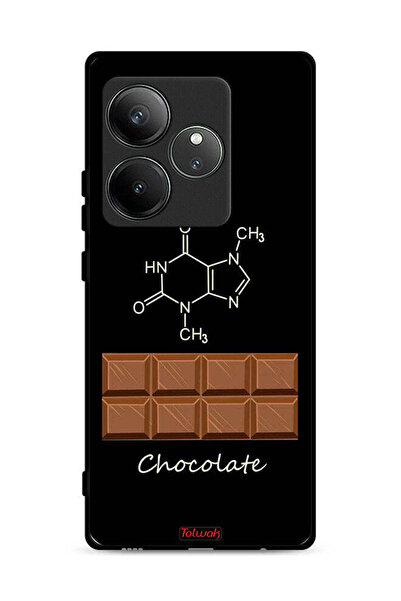 Tolwak غطاء حماية لهاتف Realme GT Neo6 5G بلون الشوكولاتة