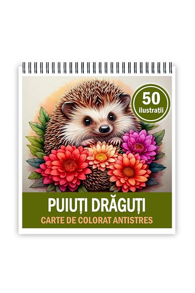 Legendary Gifts Mini coloring book for relaxation and anti-stress, 50 Cute Chicks illustrations, 106 pages