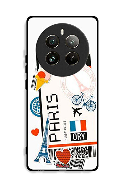 Tolwak غطاء حماية لجهاز Realme 12 Pro Plus 5G ملصق باريس