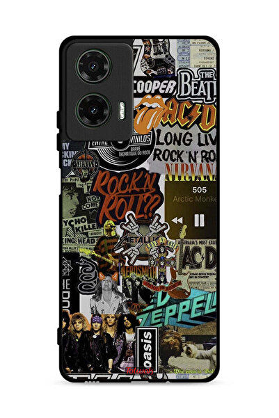 Tolwak غطاء حماية لهاتف موتورولا موتو جي 35 5 جي، تحيا موسيقى الروك أند رول