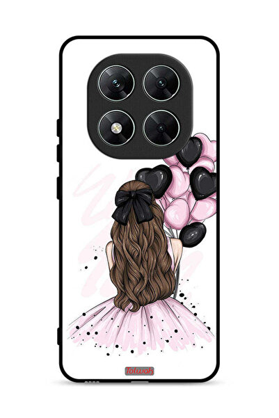 Tolwak غطاء حماية لهاتف شاومي ريدمي نوت 14 برو 5G يحمل رسمة فتاة تحمل بالونات