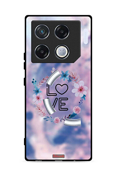 Tolwak غطاء حماية لهاتف Infinix GT 20 Pro 5G برسومات زهور الحب وخاتم فني