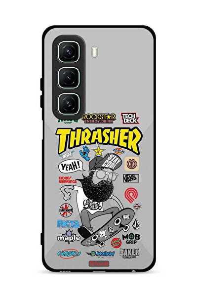 Tolwak غطاء حماية لهاتف Infinix Hot 50 5G بملصق Thrasher