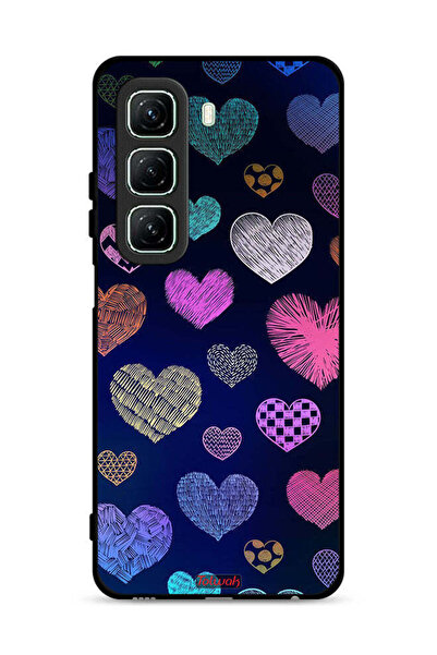 Tolwak غطاء حماية Infinix Hot 50 5G غطاء حماية Infinix Hot 50 5G بنمط قلوب داجا