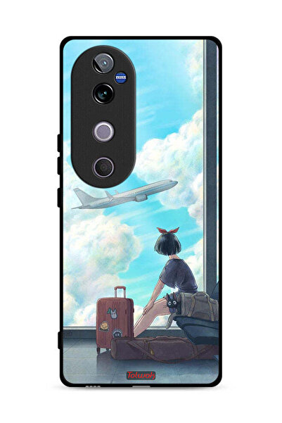 Tolwak غطاء حماية Vivo V40 5G بتصميم فن السفر