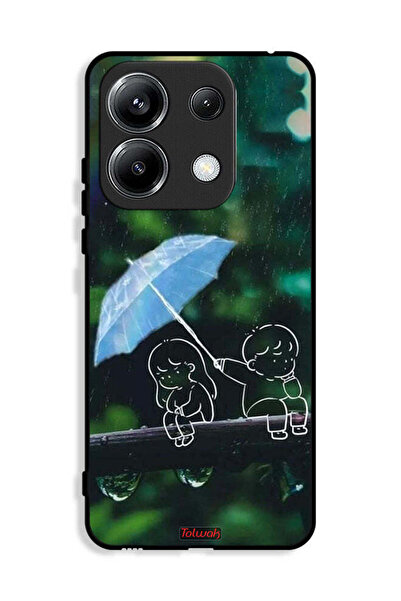 Tolwak غطاء حماية لهاتف Xiaomi Poco M6 Pro 4G برسومات زوجين من الفن التجريدي