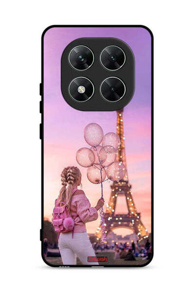 Tolwak غطاء حماية لهاتف Xiaomi Poco X7 5G بطبعة فتاة تحمل بالونات