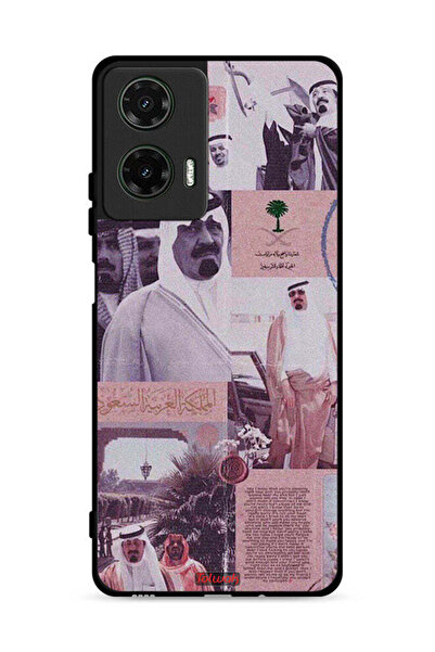 Tolwak غطاء حماية لهاتف موتورولا موتو جي 35 5 جي، ملصق الملك عبد الله العتيق