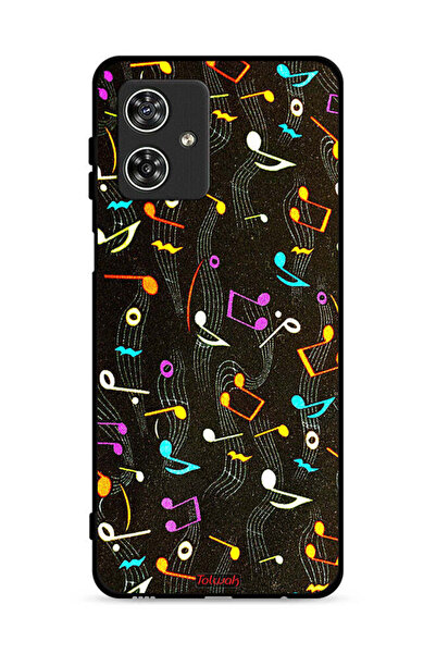Tolwak غطاء حماية لهاتف موتورولا موتو جي 54 5G بنمط قماش موسيقي