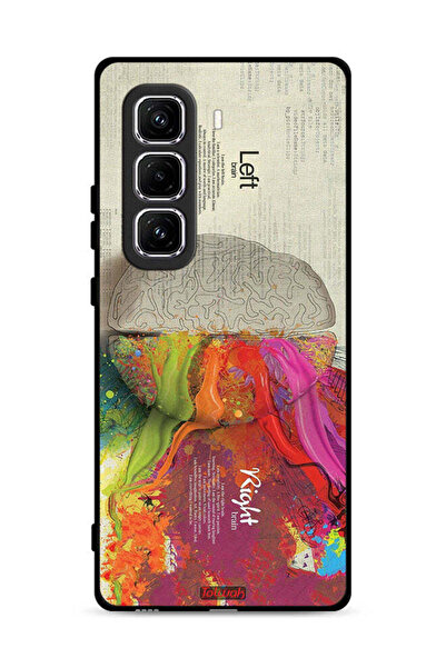 Tolwak غطاء حماية لهاتف Infinix Hot 50 Pro Plus 4G بتصميم تجريدي لعلم الدماغ