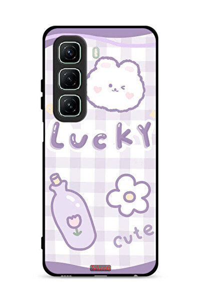 Tolwak غطاء حماية لهاتف Infinix Hot 50 5G بتصميم لطيف محظوظ