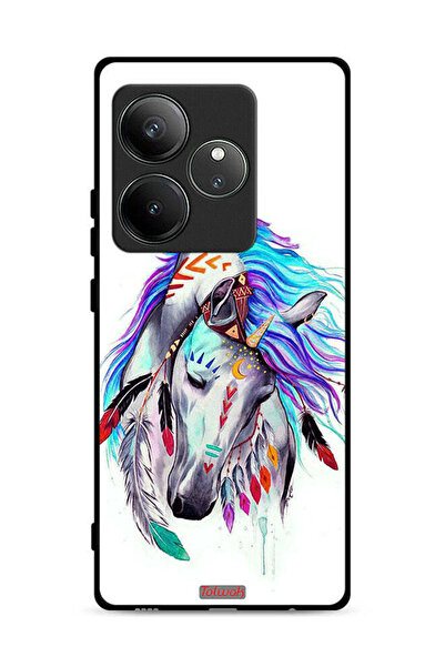 Tolwak غطاء حماية لهاتف Realme GT 6T 5G بتصميم حصان