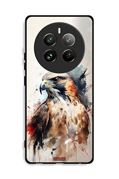 Tolwak غطاء حماية لهاتف Realme 12 Pro Plus 5G بتصميم نسر تجريدي