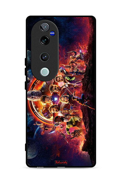 Tolwak غطاء حماية لهاتف Vivo V40 Pro 5G بتصميم Avengers
