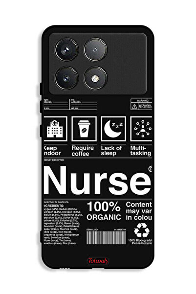 Tolwak غطاء حماية لهاتف Xiaomi Poco X6 Pro 5G، ملصق ممرضة