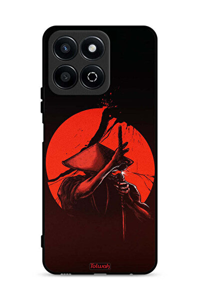 Tolwak غطاء حماية لهاتف Honor Play 60 Plus 5G بتصميم محارب السيف
