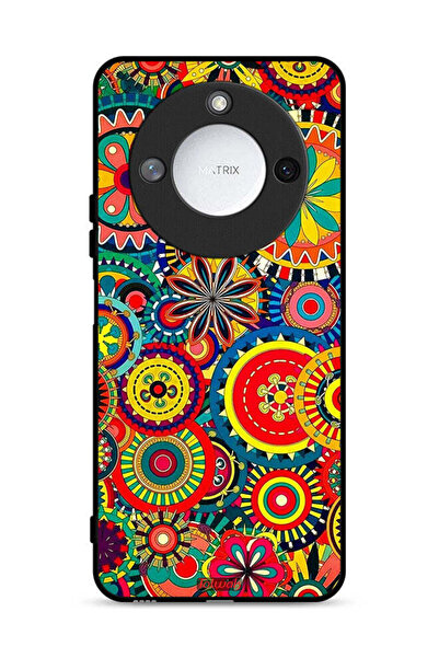 Tolwak غطاء حماية لهاتف Honor X9c Smart 5G بنمط ماندالا ملون