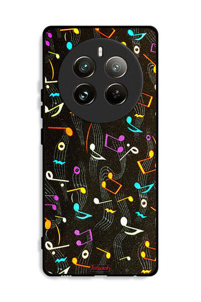 Tolwak غطاء حماية لهاتف Realme 12 Pro Plus 5G بنمط قماش موسيقي