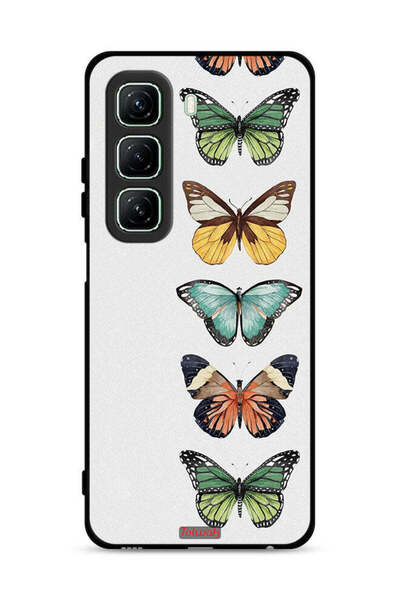 Tolwak غطاء حماية لهاتف Infinix Hot 50 5G بنقشة أربع فراشات