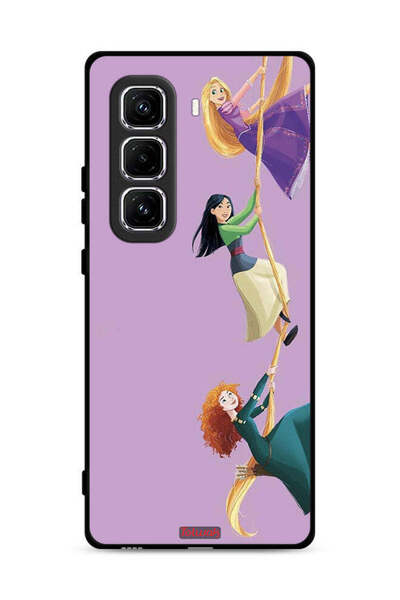 Tolwak غطاء حماية لهاتف Infinix Hot 50 Pro Plus 4G برسومات تسلق للبنات