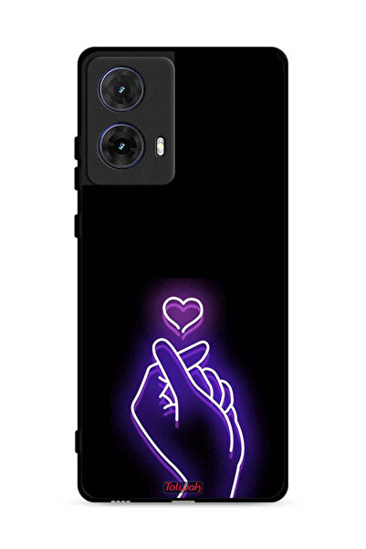 Tolwak غطاء حماية لهاتف موتورولا موتو جي 85 5 جي بتصميم قلب صغير