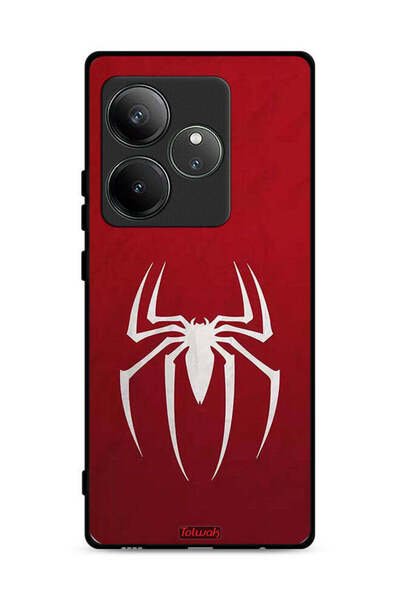 Tolwak غطاء حماية لهاتف Realme GT 6T 5G بتصميم Spider Icon