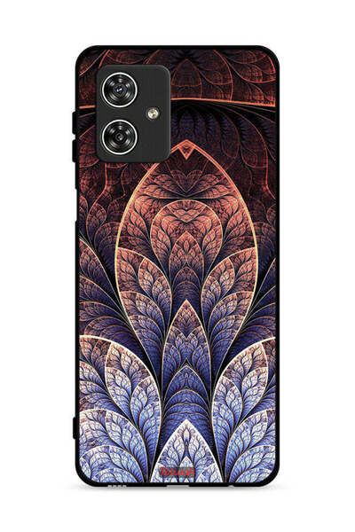 Tolwak غطاء حماية لهاتف موتورولا موتو جي 54 5G بتصميم تجريدي زهري فركتالي