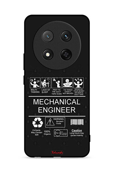 Tolwak غطاء حماية لهاتف Honor X9c 5G، ملصق مهندس ميكانيكي