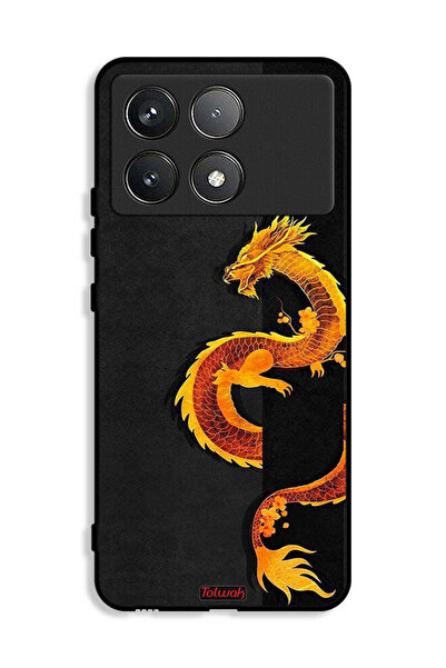 Tolwak Xiaomi Redmi K70E 5G Protective Case Cover Dragon Art