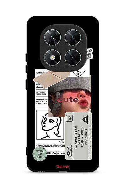 Tolwak غطاء حماية لهاتف Xiaomi Poco X7 5G بملصق لطيف
