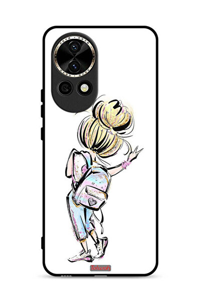 Tolwak غطاء حماية لهاتف هواوي نوفا 13 5G، رسمة فتاة العودة إلى المدرسة