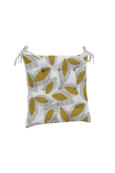 yok yok evim eve dair her şey 9 Puntal Tropical Patterned Fluffy Living Room Balcony Garden Kitchen Chair Cushion