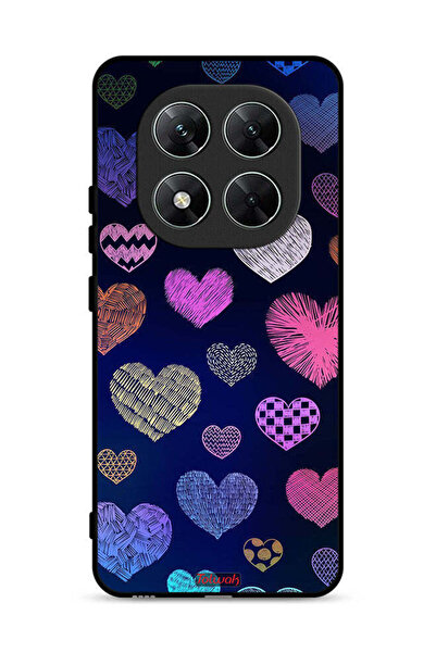 Tolwak غطاء حماية لهاتف Xiaomi Poco X7 5G بنقشة قلوب داجا