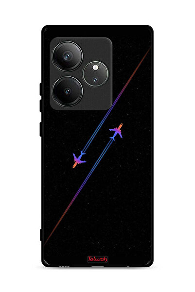 Tolwak غطاء حماية لهاتف Realme GT 6 5G برسومات طائرات