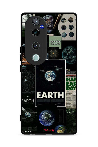 Tolwak غطاء حماية لهاتف Vivo S19 Pro 5G Earth