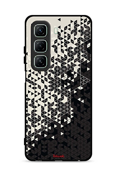 Tolwak غطاء حماية لهاتف Infinix Hot 50 5G بنمط مثلث فني رقمي