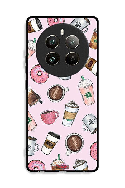 Tolwak غطاء حماية لهاتف Realme 12 Pro Plus 5G برسومات محبي القهوة