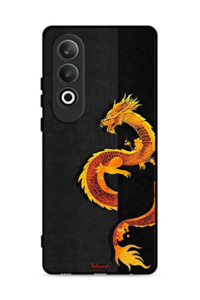 Tolwak غطاء حماية لهاتف OnePlus Nord CE4 5G بنقشة فن التنين