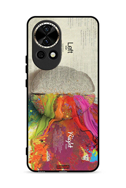 Tolwak غطاء حماية لهاتف هواوي نوفا 13 5G، رسم تجريدي لعلم الدماغ