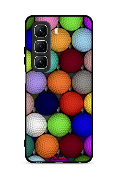 Tolwak غطاء حماية لهاتف Infinix Hot 50 5G بتصميم كرات فنية تجريدية