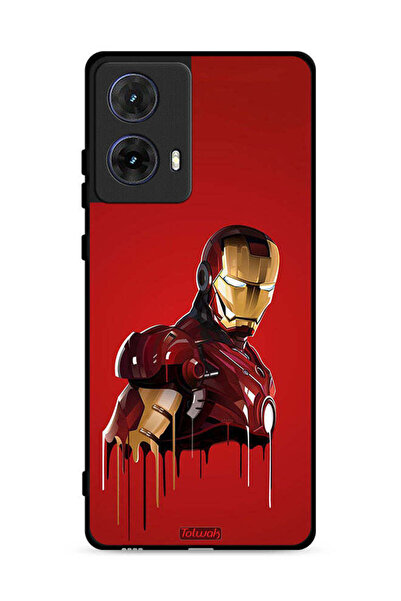 Tolwak غطاء حماية لهاتف موتورولا موتو جي 85 5G برسومات الرجل الحديدي