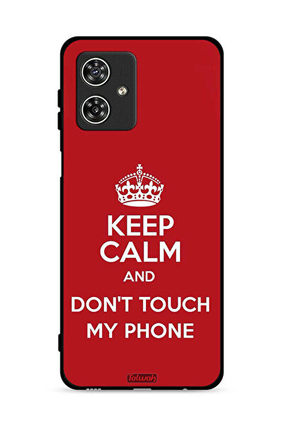 Tolwak غطاء حماية لهاتف موتورولا موتو جي 54 5 جي - حافظ على هدوئك ولا تلمس هاتفي