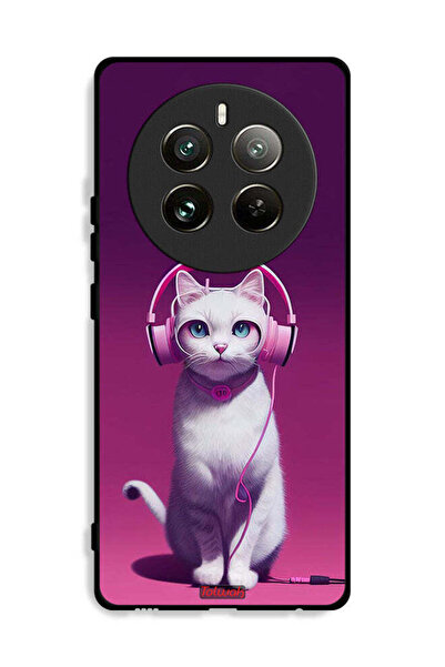 Tolwak غطاء حماية لهاتف Realme 12 Pro Plus 5G بتصميم قطة لطيفة