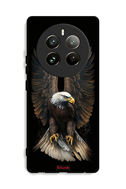 Tolwak غطاء حماية لهاتف Realme 12 Pro Plus 5G بتصميم أجنحة النسر المنتشر