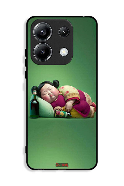 Tolwak غطاء حماية لهاتف Xiaomi Poco M6 Pro 4G - فتاة سمينة