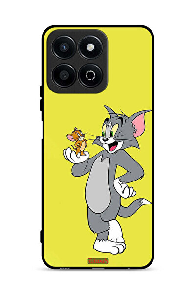 Tolwak غطاء حماية لهاتف Honor Play 60 Plus 5G بتصميم توم وجيري