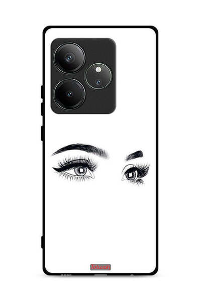 Tolwak غطاء حماية لهاتف Realme GT Neo6 5G برسومات عيون فنية