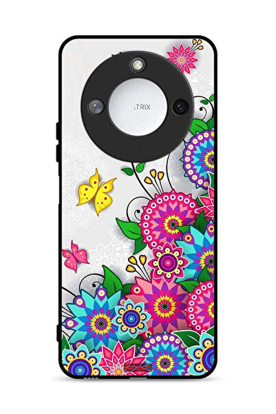 Tolwak غطاء حماية لهاتف Honor X9c Smart 5G بنقشة زهور ماندالا